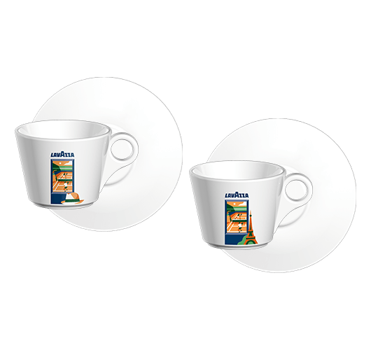 CAPPUCCINO SET ROLAND-GARROS