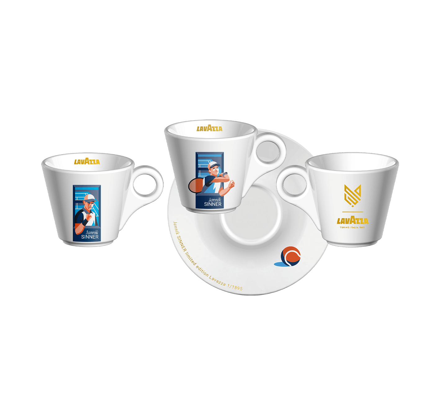 Espresso set Jannik Sinner Golden Edition | Lavazza