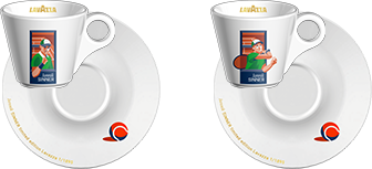 Espresso set Jannik Sinner - Gold edition Clay